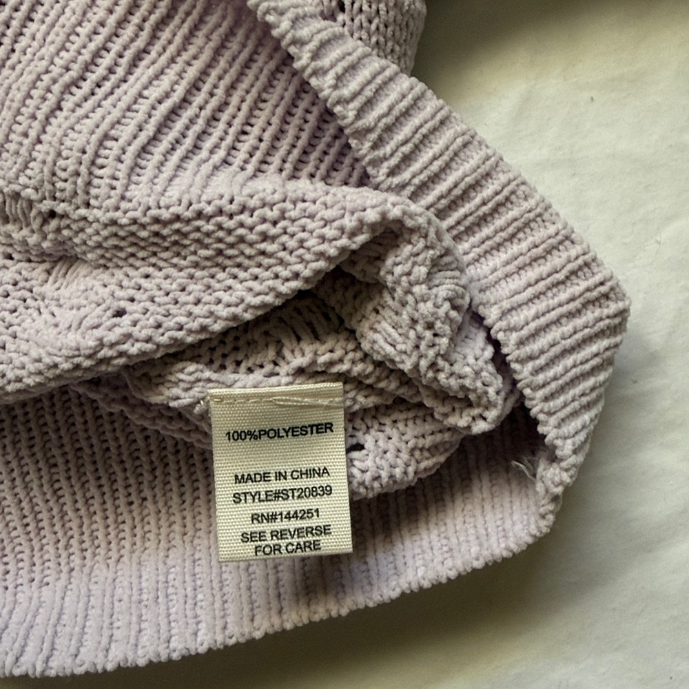 Jessica Simpson Lilac Textured Cardigan - Picture 9 of 9